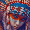 Native American Girl paint by numbers