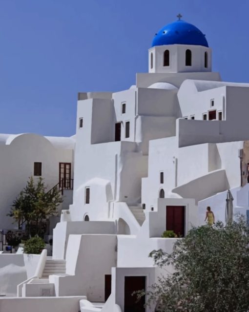 Oia Santorini Greece paint by numbers