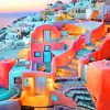 Oia Village Santorini paint by numbers