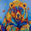 Old Colorful Bear paint by numbers