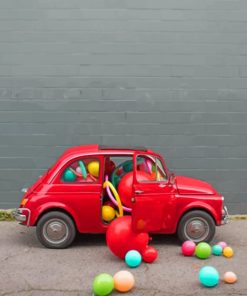 Red Car Paint by numbers