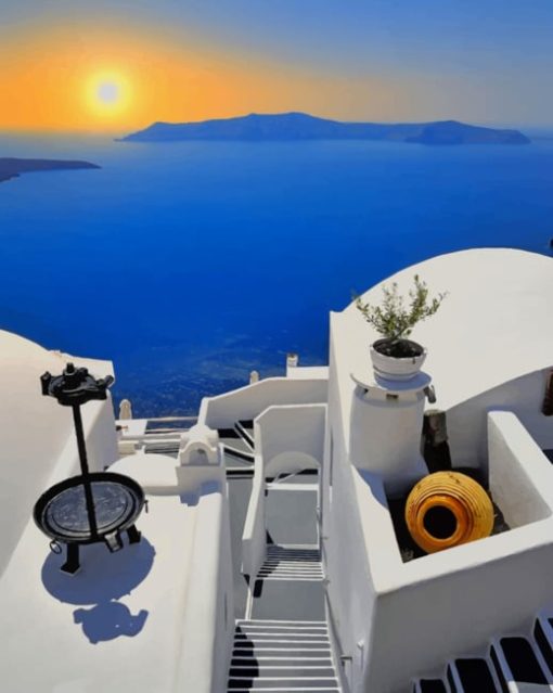 Santorini Paint by numbers