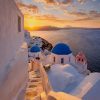 Santorini Sunrise Paint by numbers