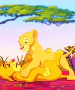 Simba And Nala paint by numbers