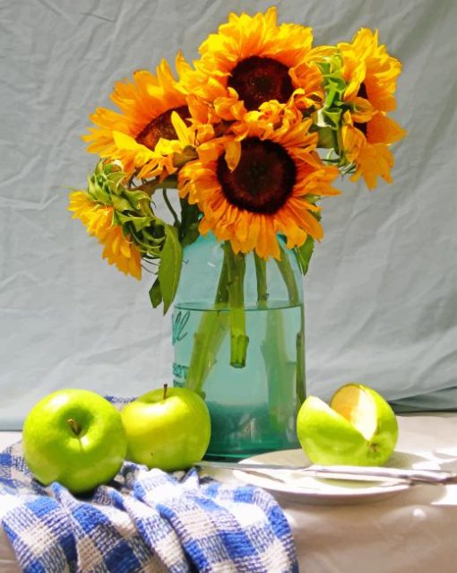 Still Life Sunflowers paint by numbers