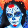 Aesthetic Sugar Skull Woman paint by numbers