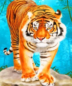 Aesthetic Tiger paint by numbers