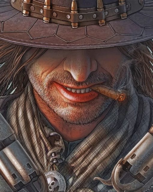 Western Gunslinger Paint by numbers