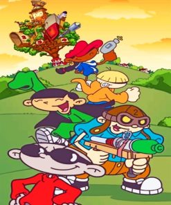 Codename Kids Next Door paint by numbers