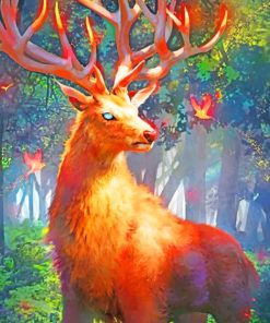 Fantasy Brown Deer Paint by numbers