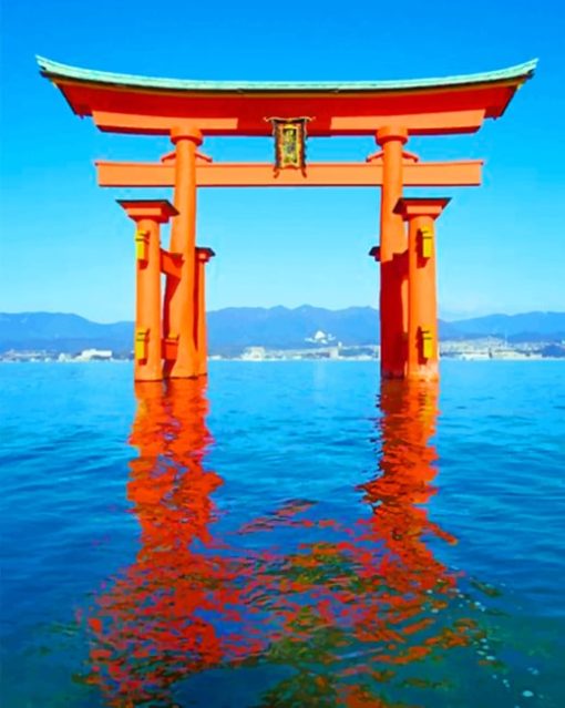 Itsukushima Shrine Japan Paint by numbers paint by numbers