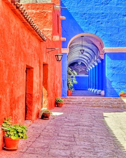 Santa Catalina Monastery Peru Paint by numbers