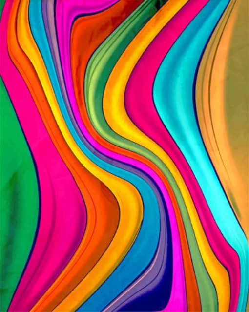 Abstract Colors paint by numbers