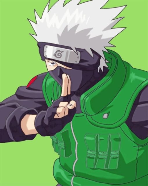 Aesthetic Kakashi Paint by numbers
