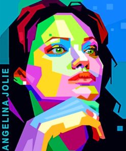 Angelina Jolie paint by numbers