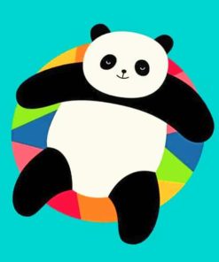 Chilling Panda paint by numbers