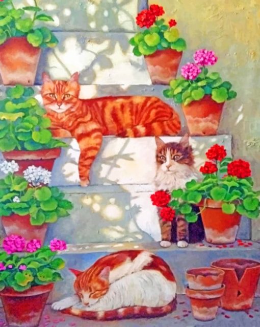 Aesthetic Cats Paint by numbers
