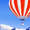 Flying Hot Air Balloon paint by number