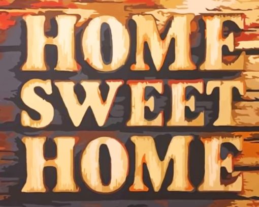 Home Sweet Home paint by numbers