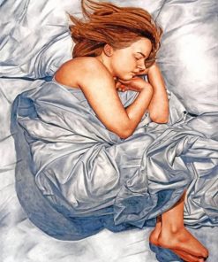 Sleepy Woman paint by numbers