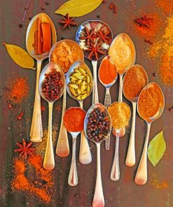 Spices Spoons paint by numbers