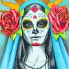 Sugar Skull Woman Paint by numbers