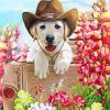 Western Dog Paint by numbers