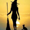 Witch Silhouette paint by numbers