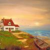 Cottage By the sea paint by number