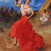 Flamenco Dancer paint by number