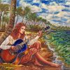 Guitarist Girl paint by numbers