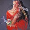 Native Woman Art paint by numbers