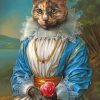 Royal cat Art paint by number