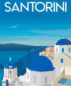 Santorini Island paint by numbers