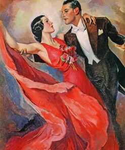 Vintage Dancers Art paint by number