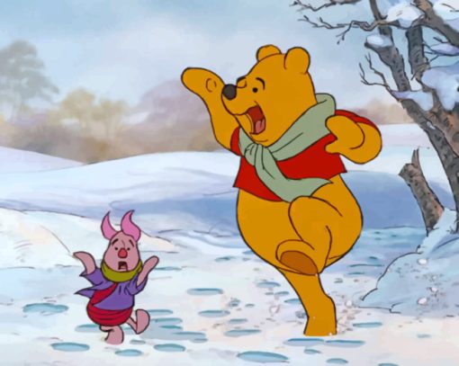 Winnie The Pooh and Piglet paint by numbers