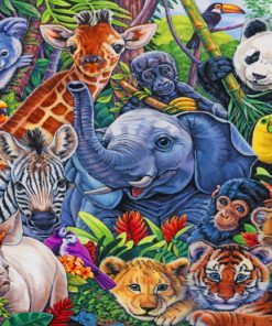 Zoo Animals paint by numbers