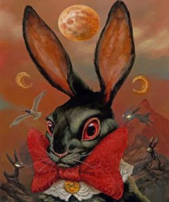 black-rabbit-paint-by-numbers