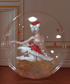 Broken Bubble Ballerina Paint by numbers