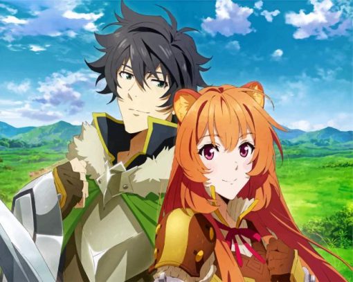 naofumi and raphtalia paint by number