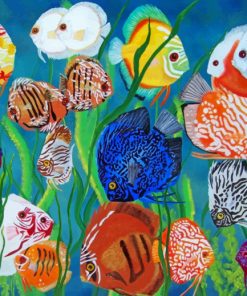 Aquarium Fishes In Sea paint by number