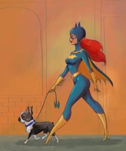 Batgirl Hero paint by number