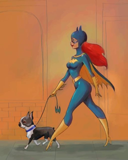 Batgirl Hero paint by number