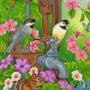 Birds And chipmunk paint by number