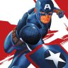 Captain America paint by number