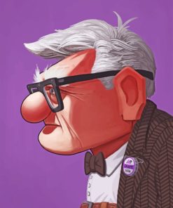 Carl Fredricksen paint by number