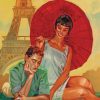 Couples In Paris Art paint by numbers