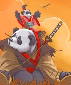 Kung Fu Panda paint by numbers