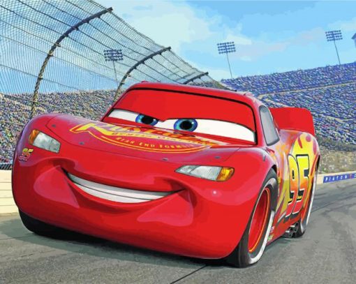 Lightning McQueen paint by number