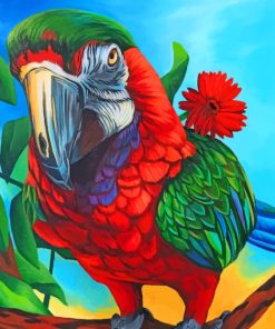 Macaw Bird paint by number